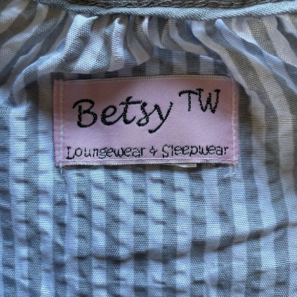 Betsey TW By Betsey Johnson Pearl Snap Loungewear Dress. Pocket. Size XL. Boho. - Picture 6 of 14